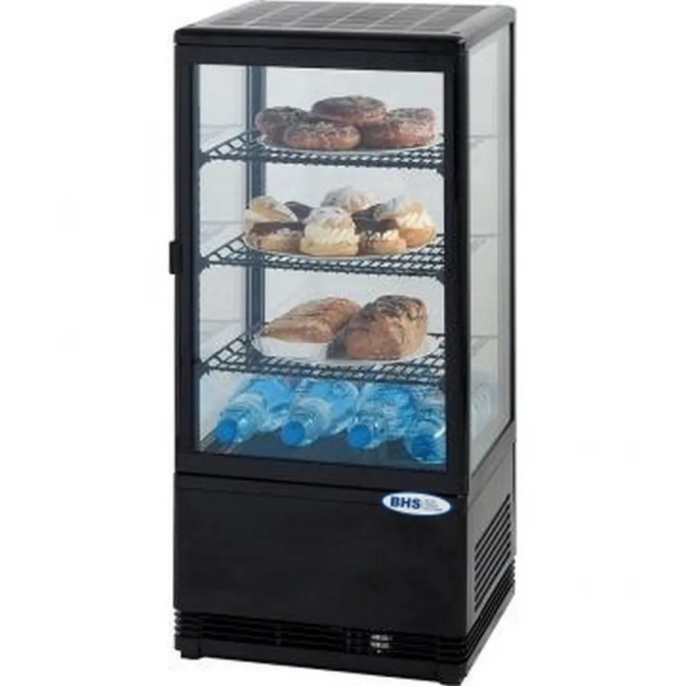 Refrigerating showcase 78 l, black