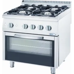 Gas stove with gas oven 20.5/6 kW