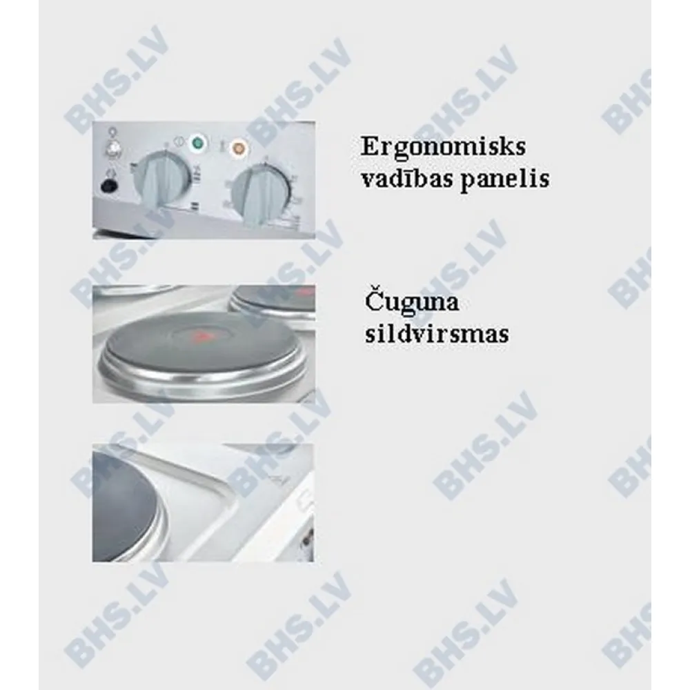 Electric stove with convection oven 10.4/7.0 kW