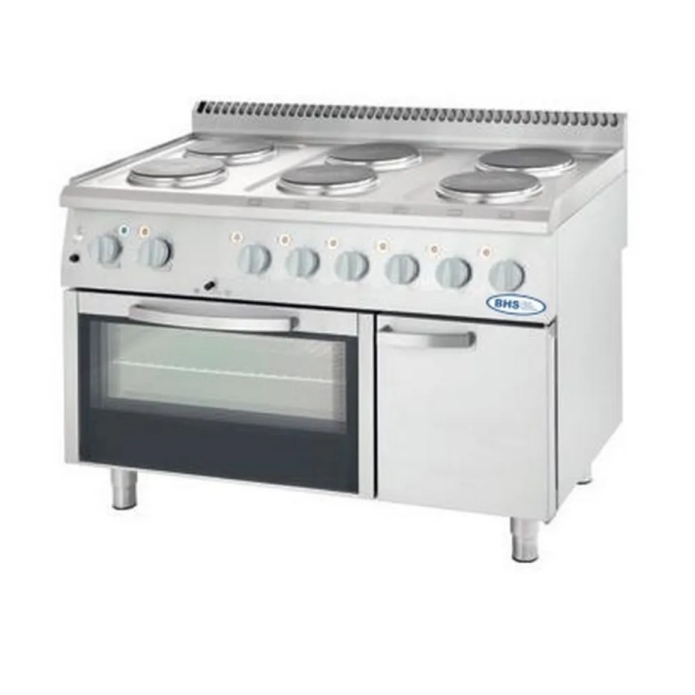 Electric range with static oven 15.6/7.0 kW