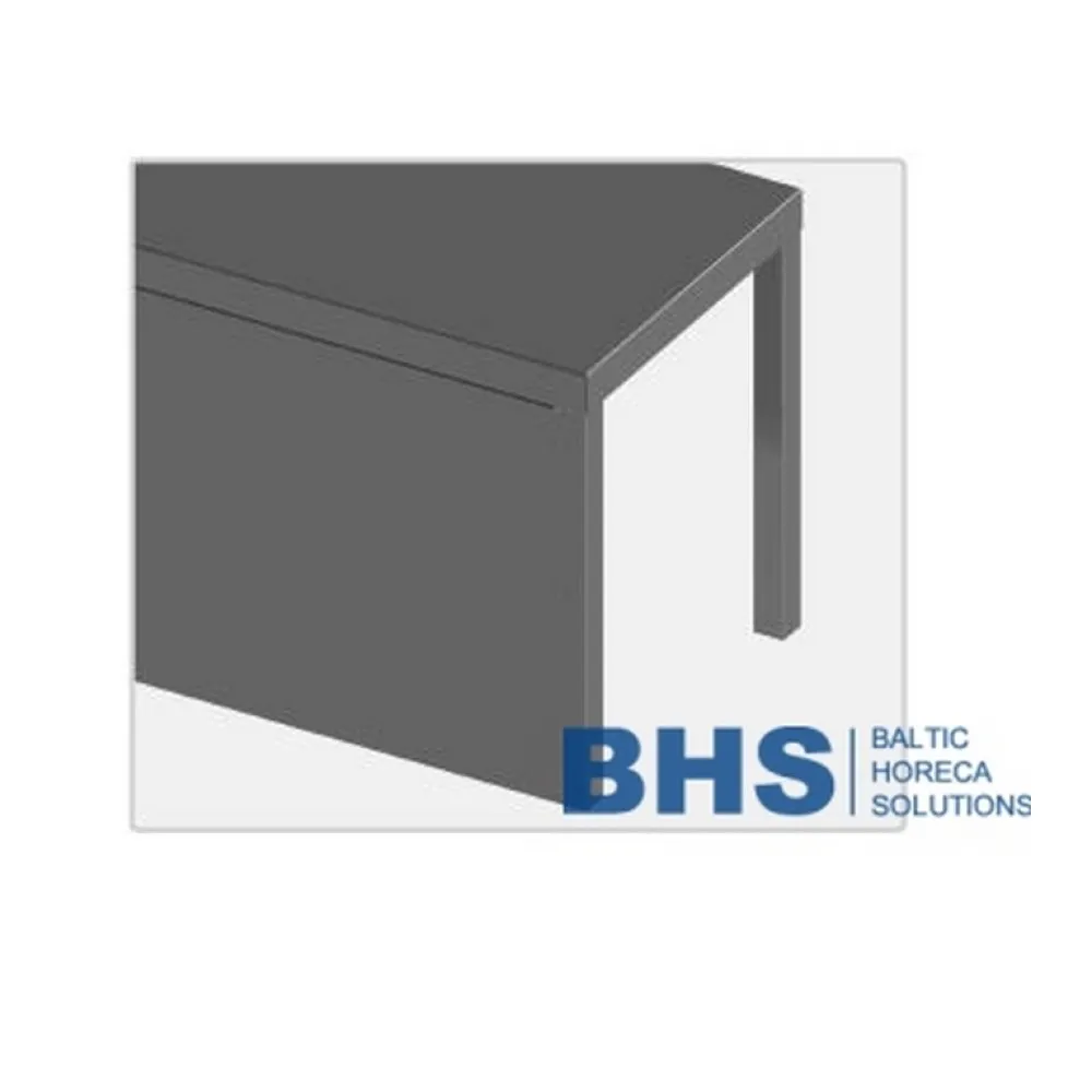 Rear panel for upper shelf for table