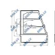 Heated display case ADDA HOT GN2 self-service