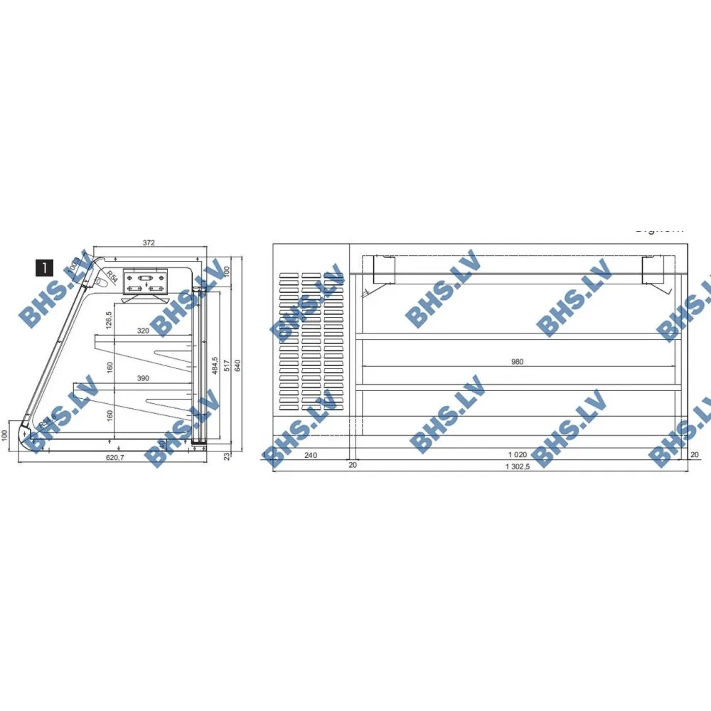 Refrigerated display case Big Horn
