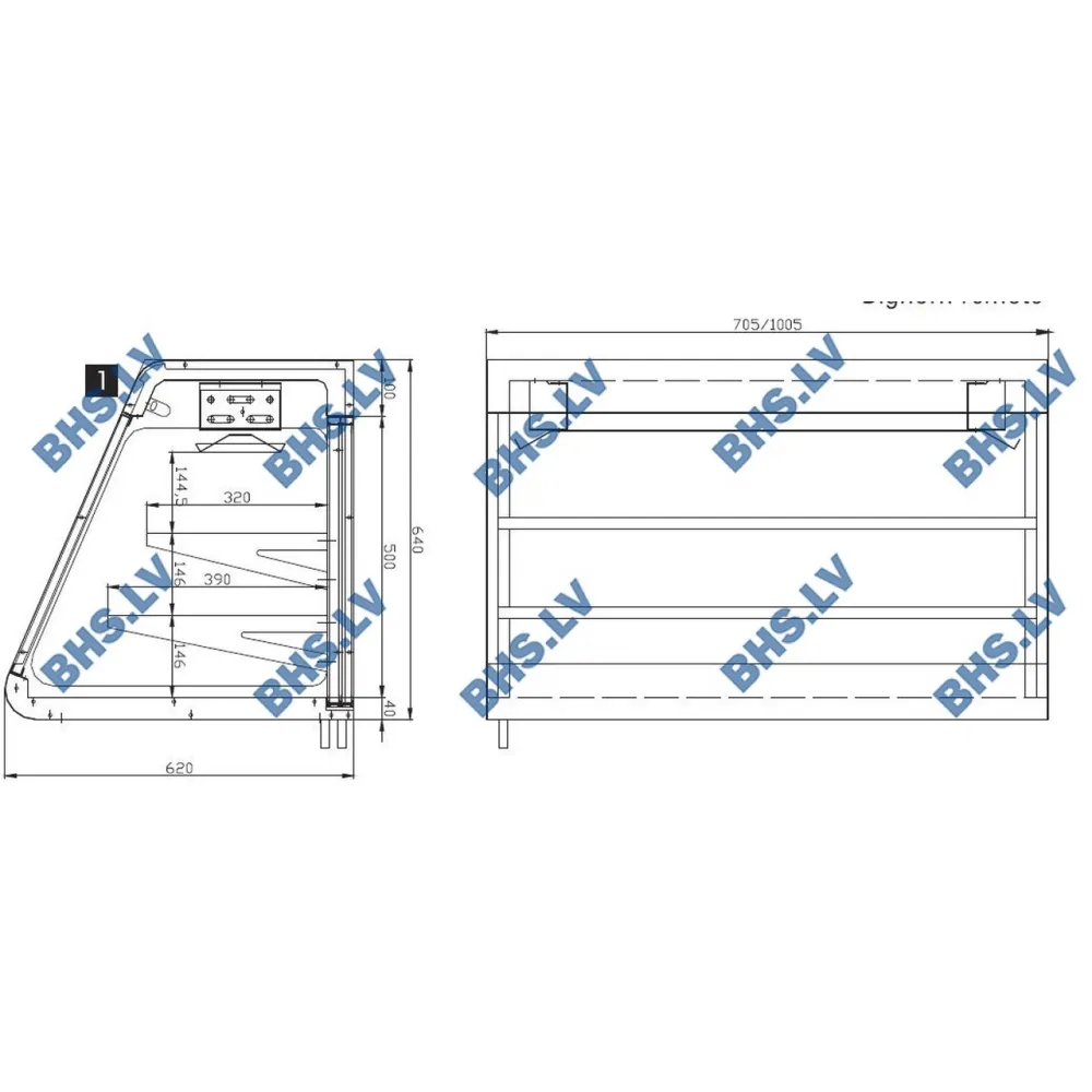 Refrigerated display case Big Horn 700 Remote