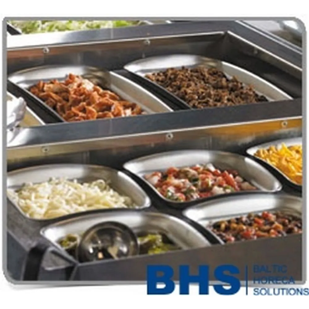 Decorative panel for GN1/1 containers