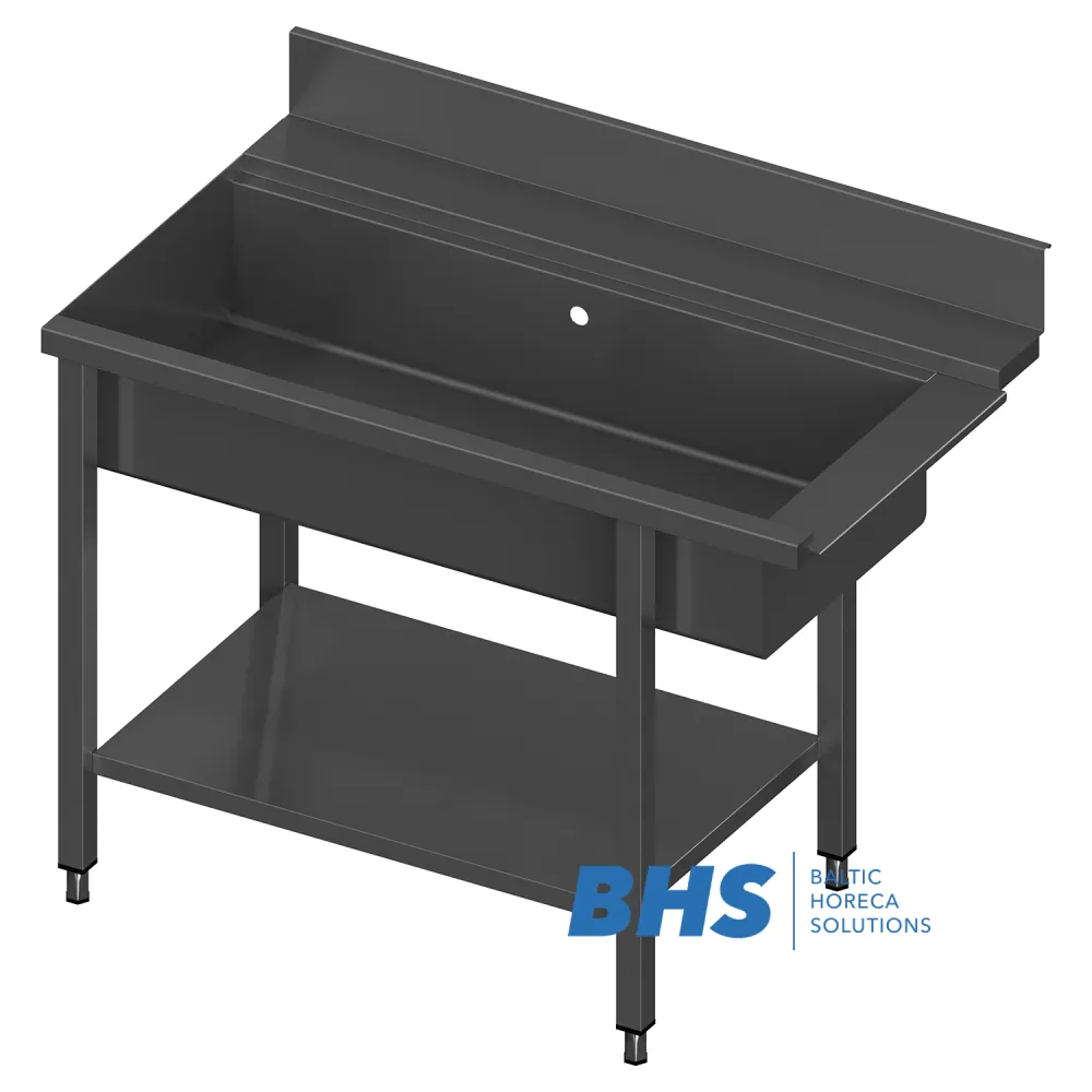 Table to dishwasher with big sink 1500