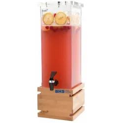 Dispenser for beverages 7.5 L with bamboo pad