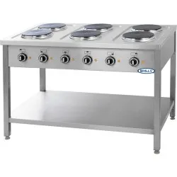 Electric stove, 6 heating zones 6x2.6 kW