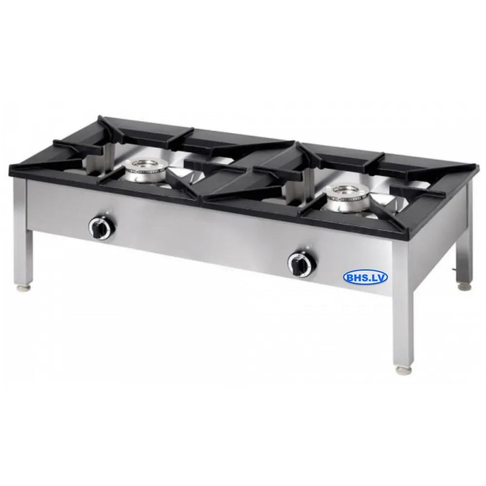 Gas range 2x9.0 kW