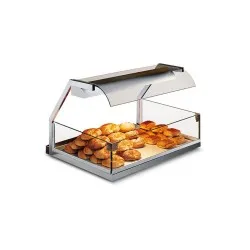 Showcase with hot top