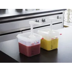 Pump dispenser for sauces GN1/9
