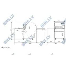 Industrial bread slicer MG-MR52