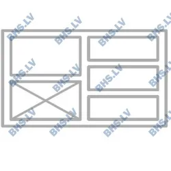 Freezing counter with granite table top M121 940 mm