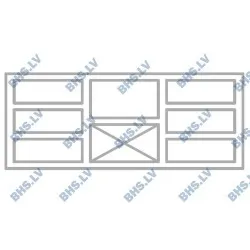 Freezing counter with lifting mechanism M222 1500 mm