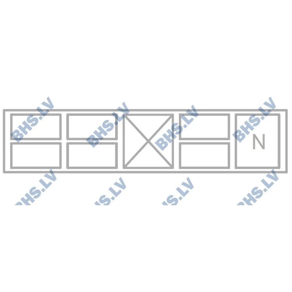 Low cooling counter with neutral drawer 2000 mm P327