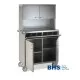 STAINLESS STEEL WAITERS STATION ON CASTORS POLAR2CH