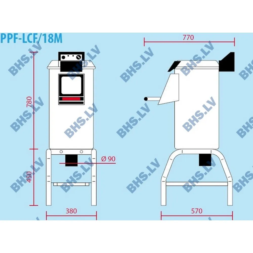 Potato peeler machine PPF/18M