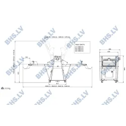 Manual dough sheeter R62/10