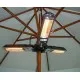 Hanging heating lamp for parasol