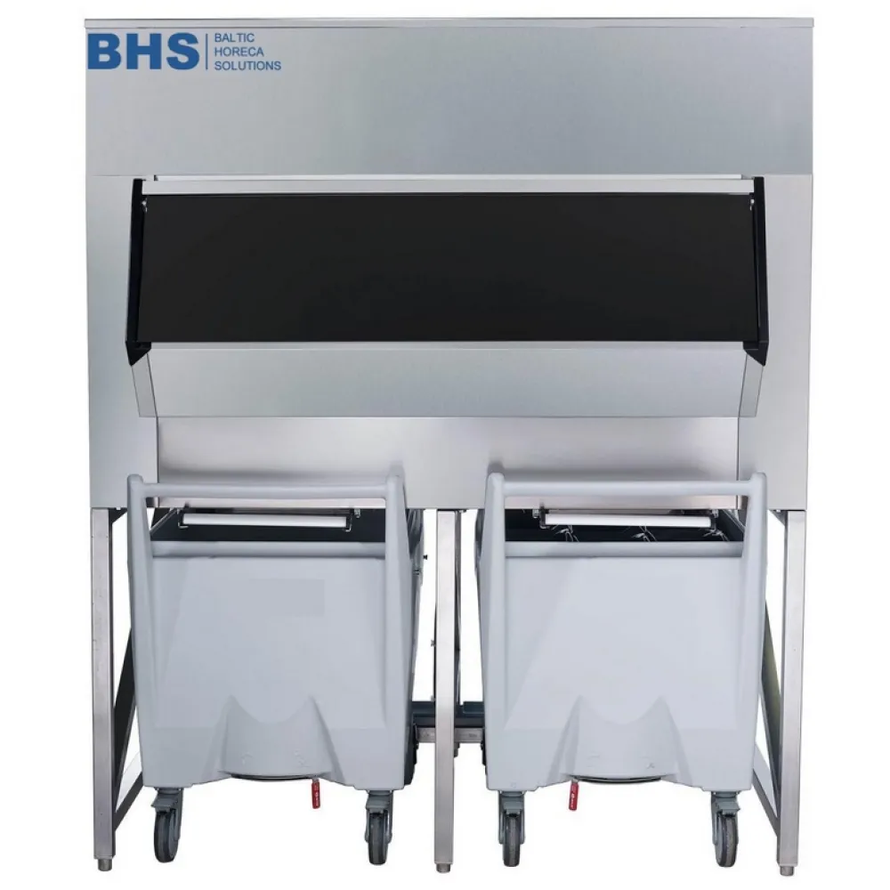 Ice storage bin with cart BCD600, 617 kg