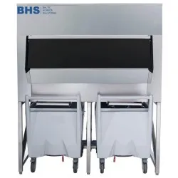 Ice storage bin with cart BCD600, 617 kg
