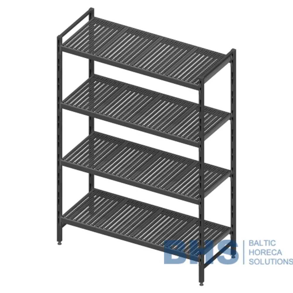 Modular shelving unit with removable plastic shelves 2190