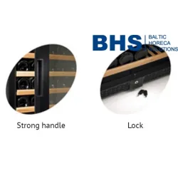 Wine cooler 350L Black