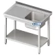 Metal table with sink and self  1700