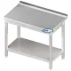 Metal table with shelf 1600