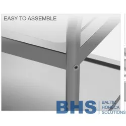 Stainless steel serving trolley VTS2