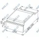 Single drawer block with closed back for GN 1/1 container
