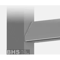 Frame with guides for gastronorn containers