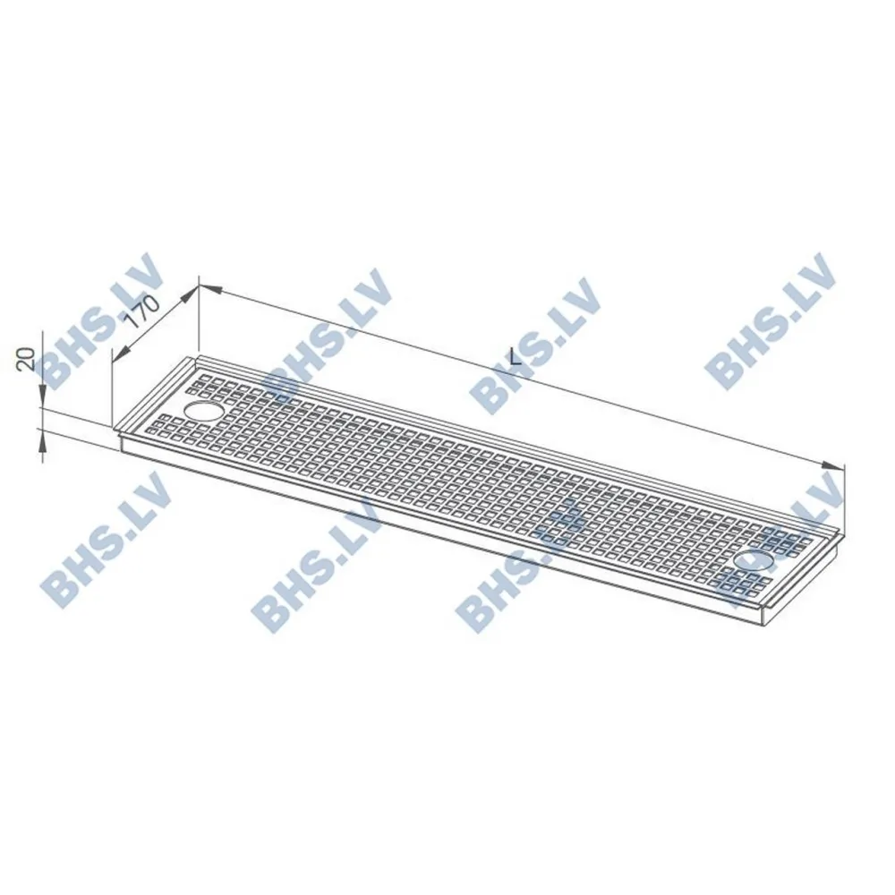 Drip-tray for bar 1000