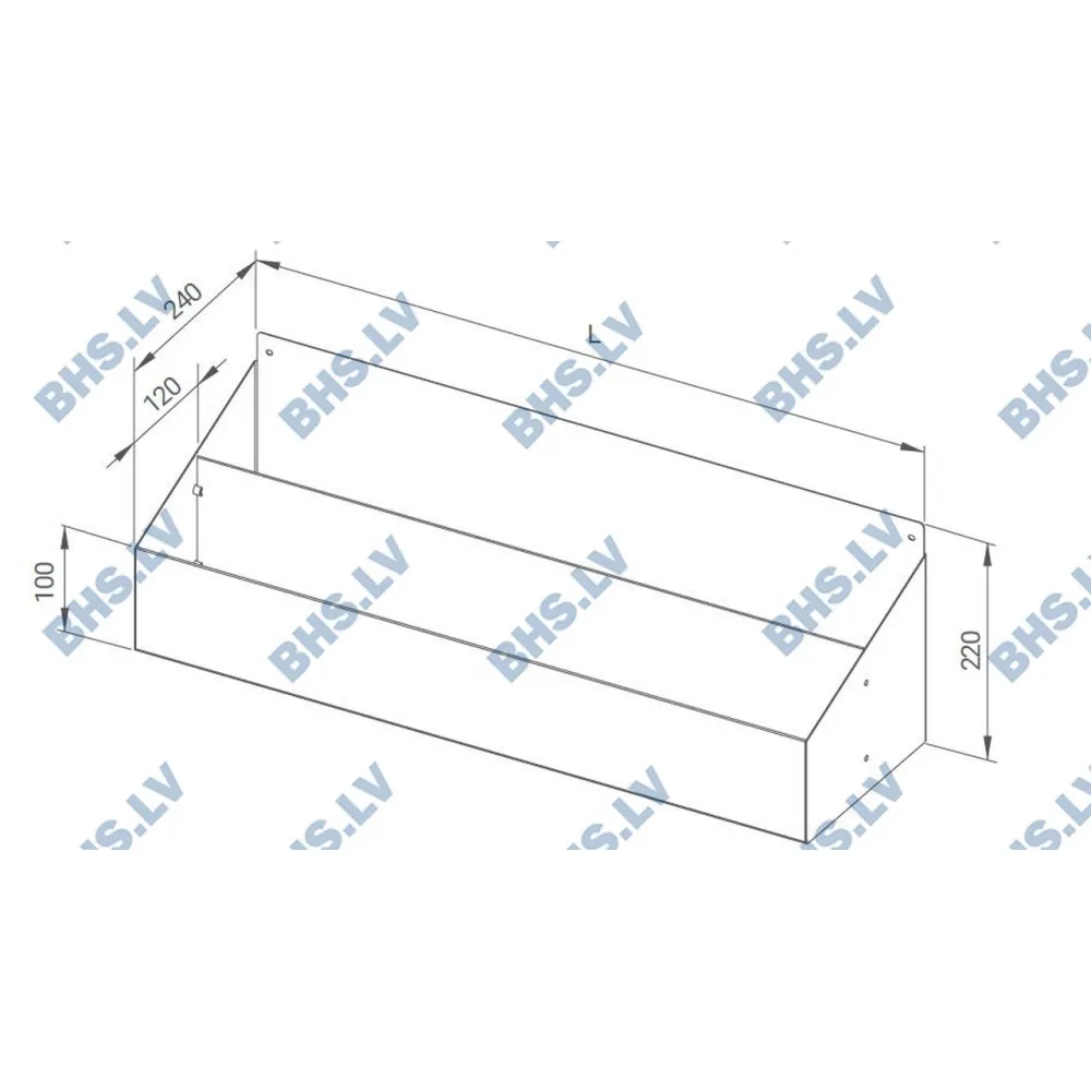 Mounted speed rack double 700