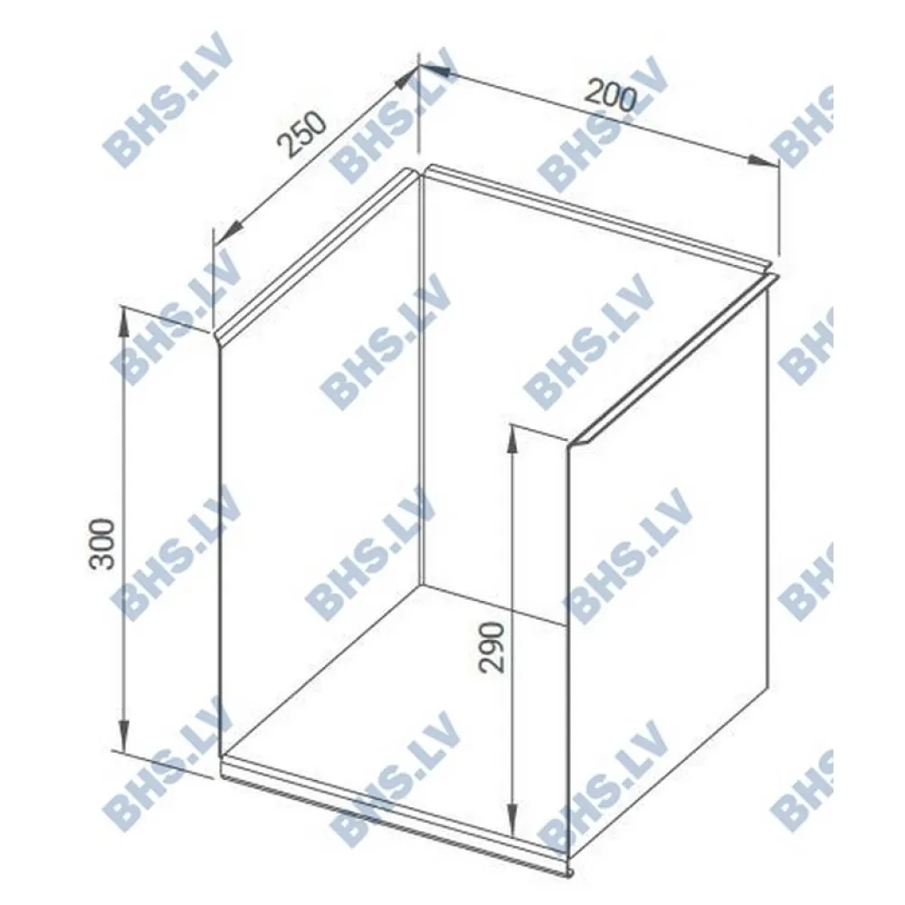 Welded shelf for blender