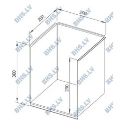 Welded shelf for blender