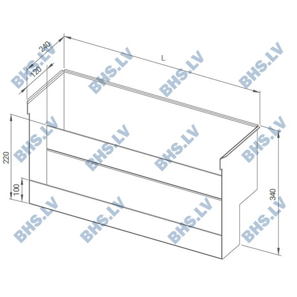 Welded speed rack double 1000