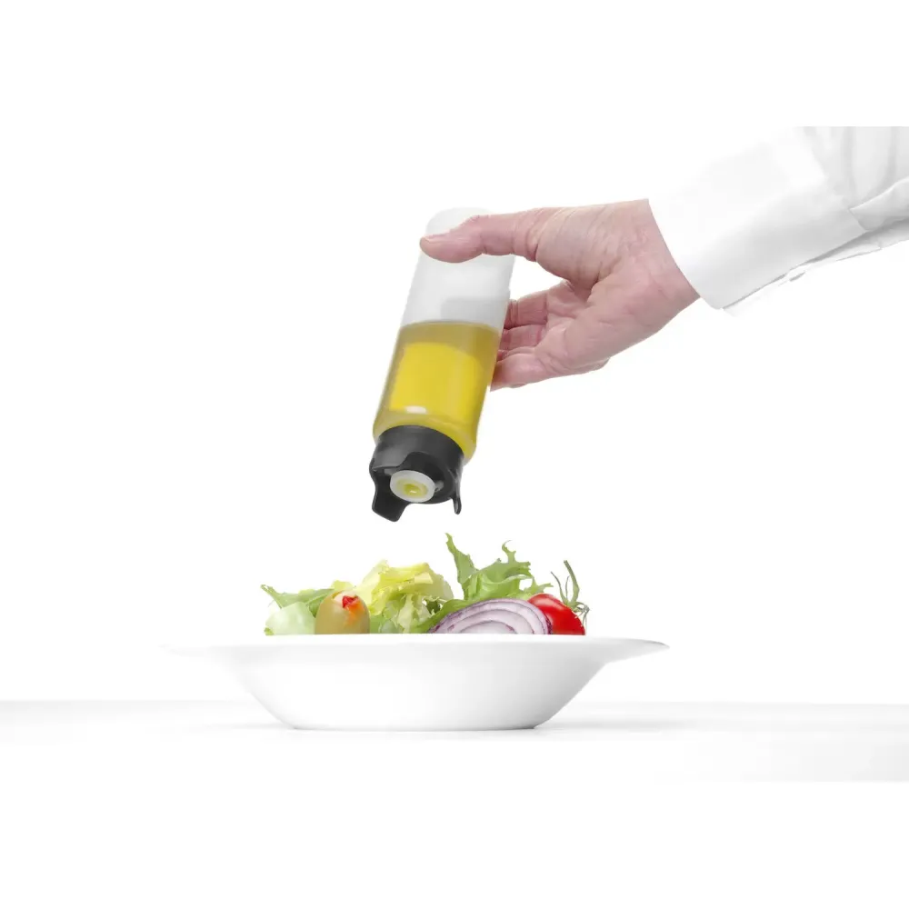 Non-drip sauce dispenser bottle 230 ml, transparent