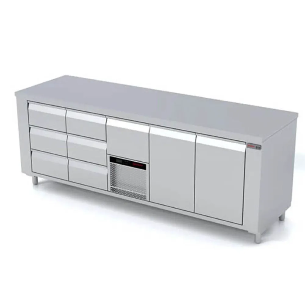 Cooling counter with lifting mechanism P447 2330 mm