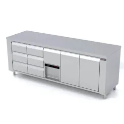 Cooling counter with lifting mechanism P447 2330 mm