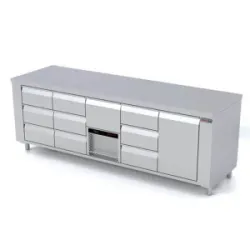 Cooling counter with lifting mechanism P449 2330 mm