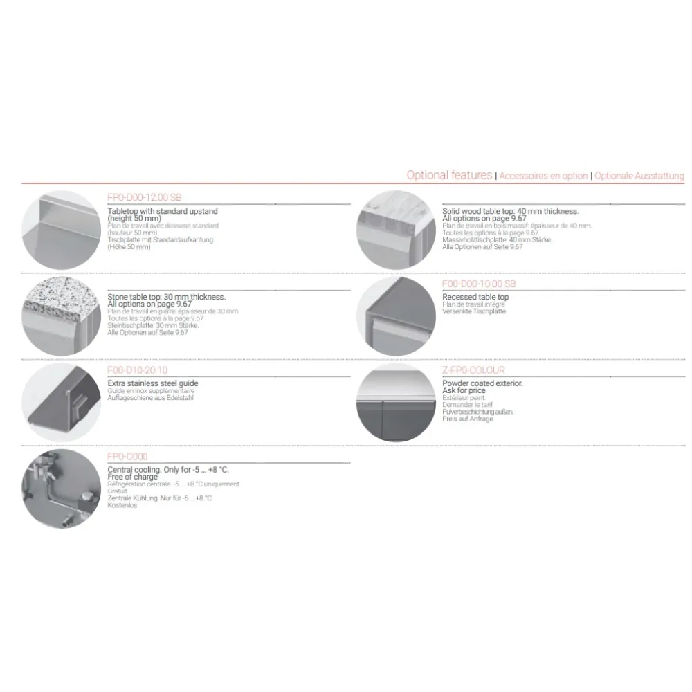 Cooling counter for baking trays P206