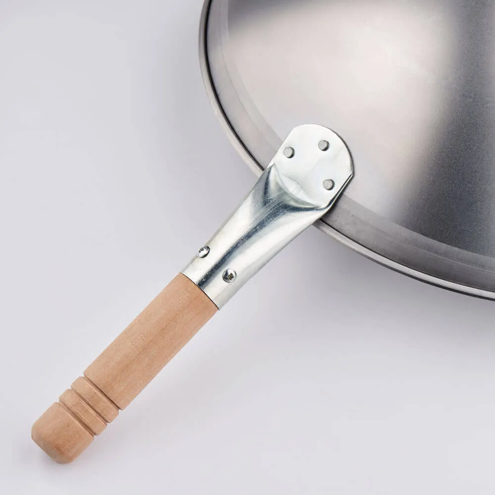 Stalgast 400 mm Carbon Steel Wok Pan for Professional Kitchens