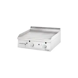 Electric grill ribbed 8.1 kW chrome