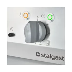 Chrome electric grill with smooth surface 8.0 kW