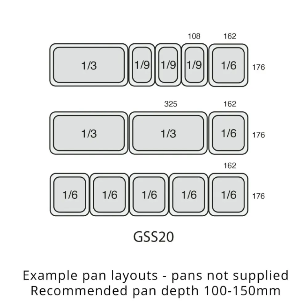 Table refrigerator for ships GSS20 201 l