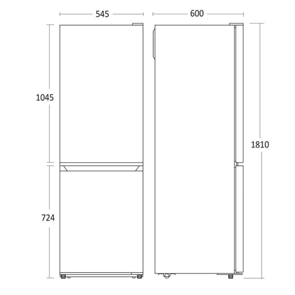 Refrigerator Combi CBF253NFXE