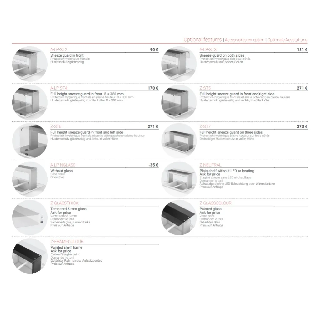 Led Shelf for Buffe 1718 mm