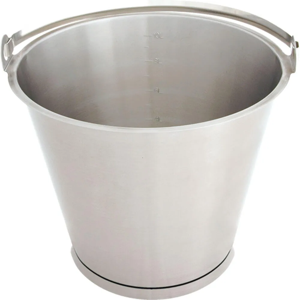 Stalgast stainless steel bucket 10 L with base ring