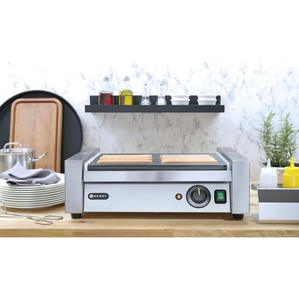 Hot Dog Grill - 1 zone, 7 rollers